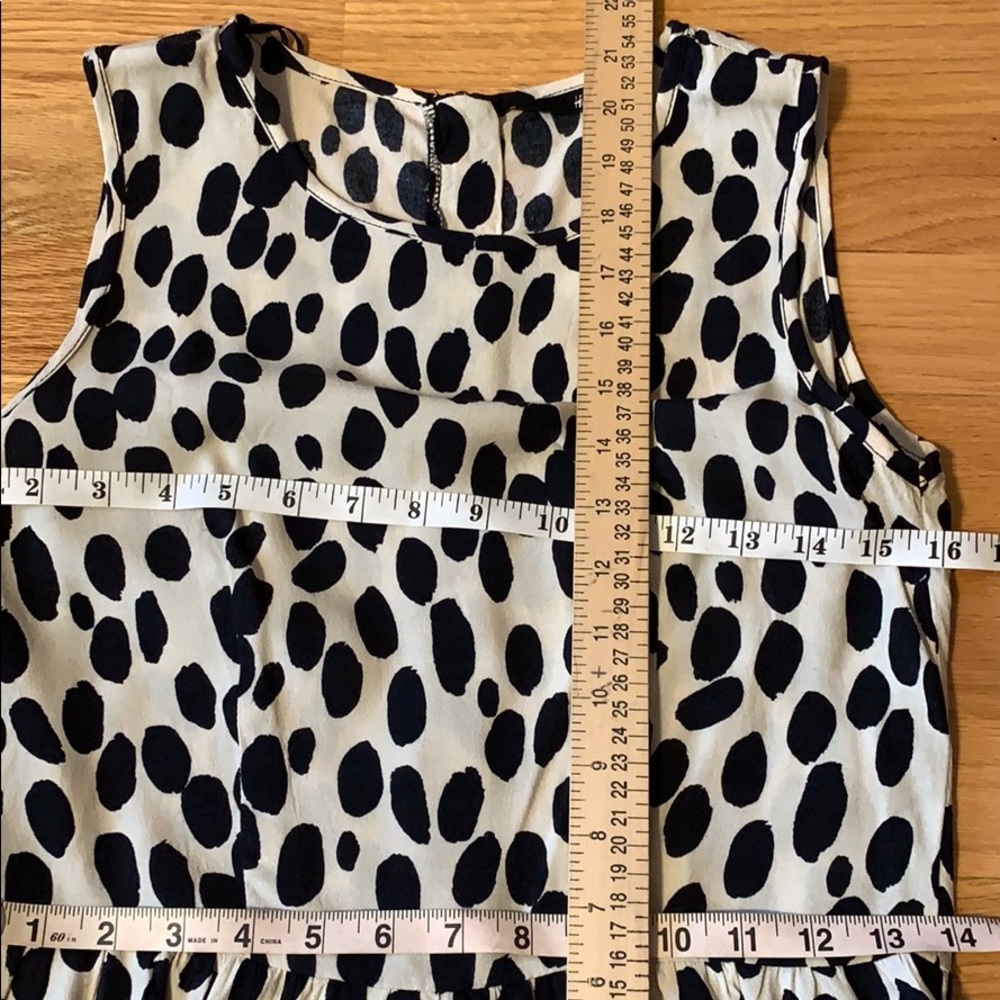 H&M Polka dot Peplum top Back zip - Picture 16 of 16